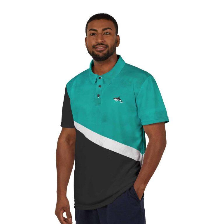 Black Shore Orca | Unisex Polo Shirt - Image 2