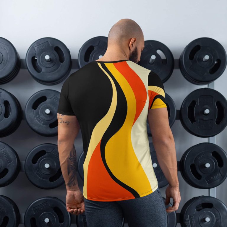 Fire Lion | Athletic Men's T-Shirt - Image 3