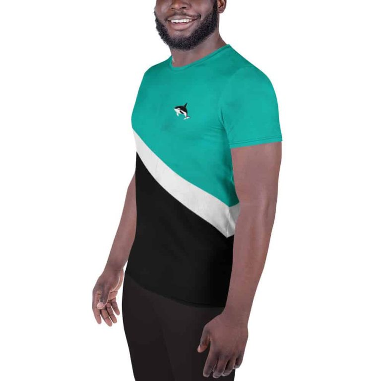 Orca Whale | Athletic Men's T-Shirt - Image 3