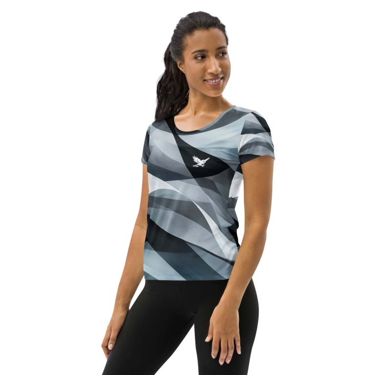 Wind Owl | Women's Athletic T-Shirt - Image 3