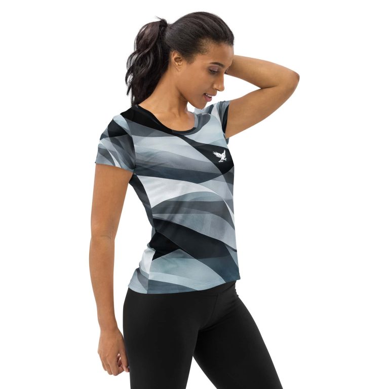 Wind Owl | Women's Athletic T-Shirt - Image 4