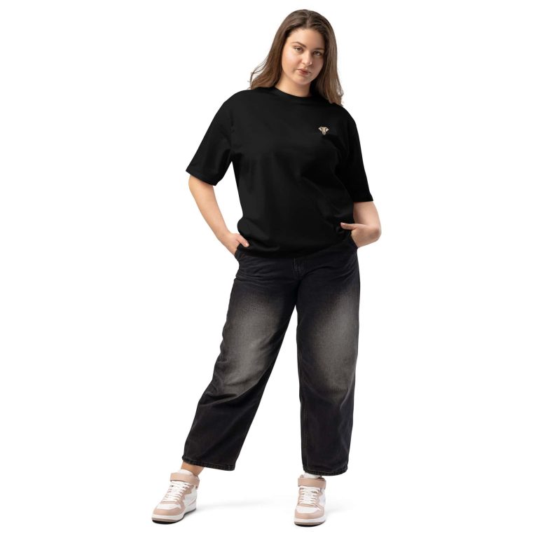 Classic Oversized Elephant Unisex T-Shirt - Image 3