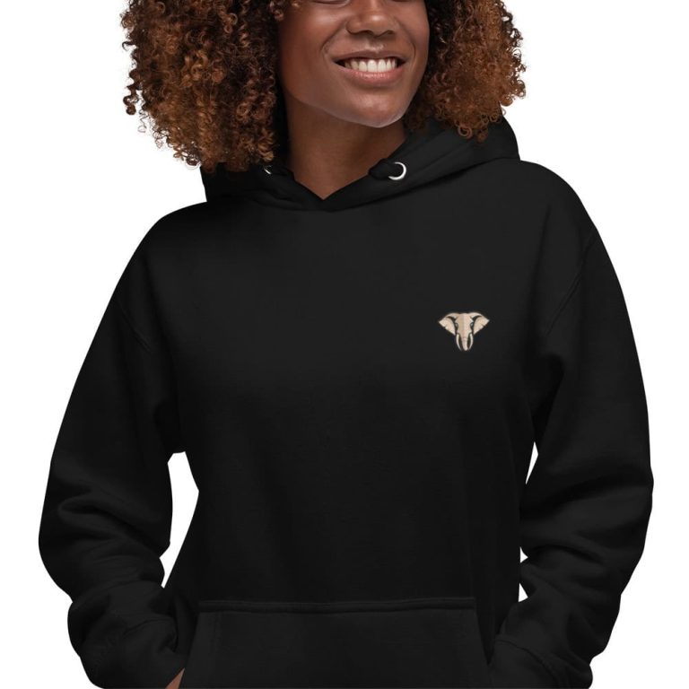 Classic Elephant Unisex Hoodie - Image 2