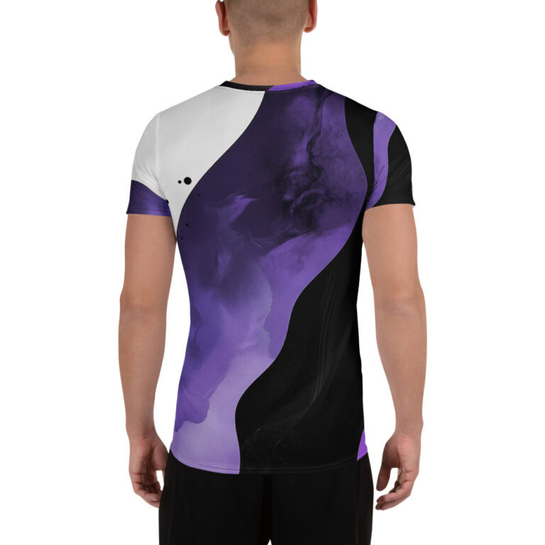 Galaxy Owl | Athletic Men's T-Shirt - Image 2