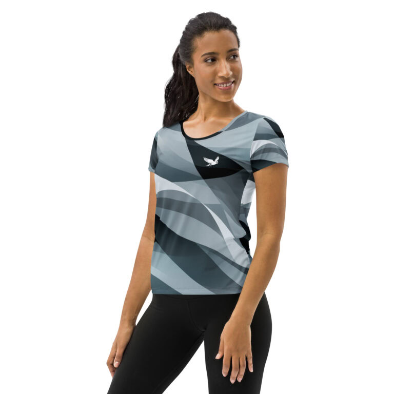 Wind Owl | Women's Athletic T-Shirt - Image 3