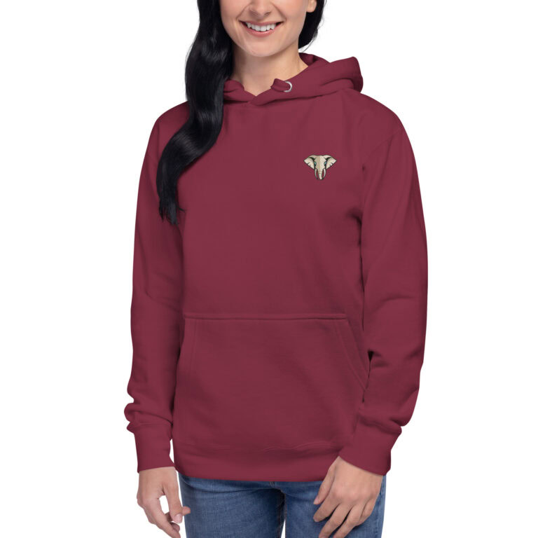 Classic Elephant Unisex Hoodie - Image 3
