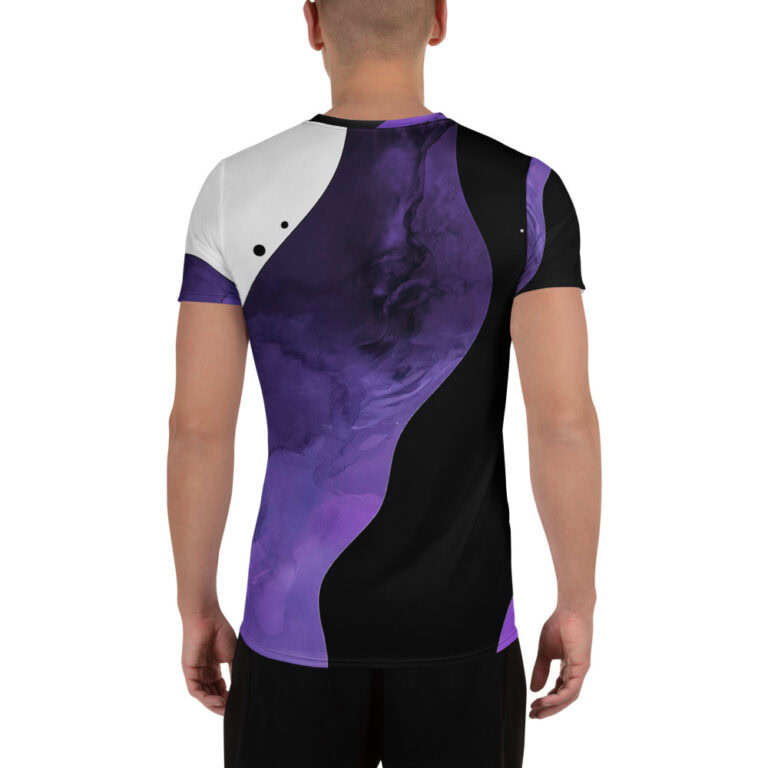 Galaxy Owl | Athletic Men's T-Shirt - Image 2